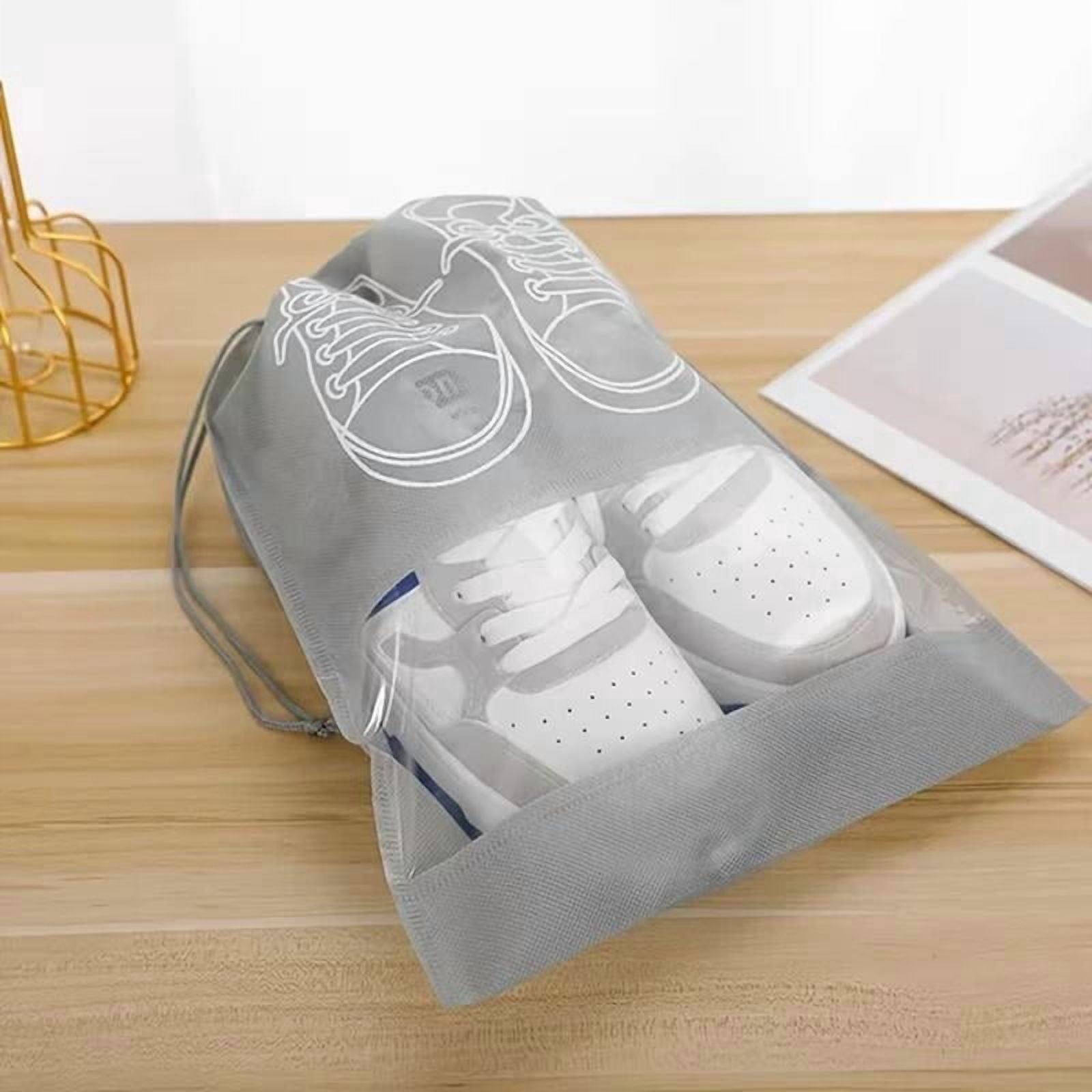 shoe storage mesh bag set - lightweight, visible, breathable for outdoor travel/dormitory organization