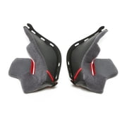 shoei rf-1200 cheek pad set 35mm street motorcycle helmet accessories - black/one size