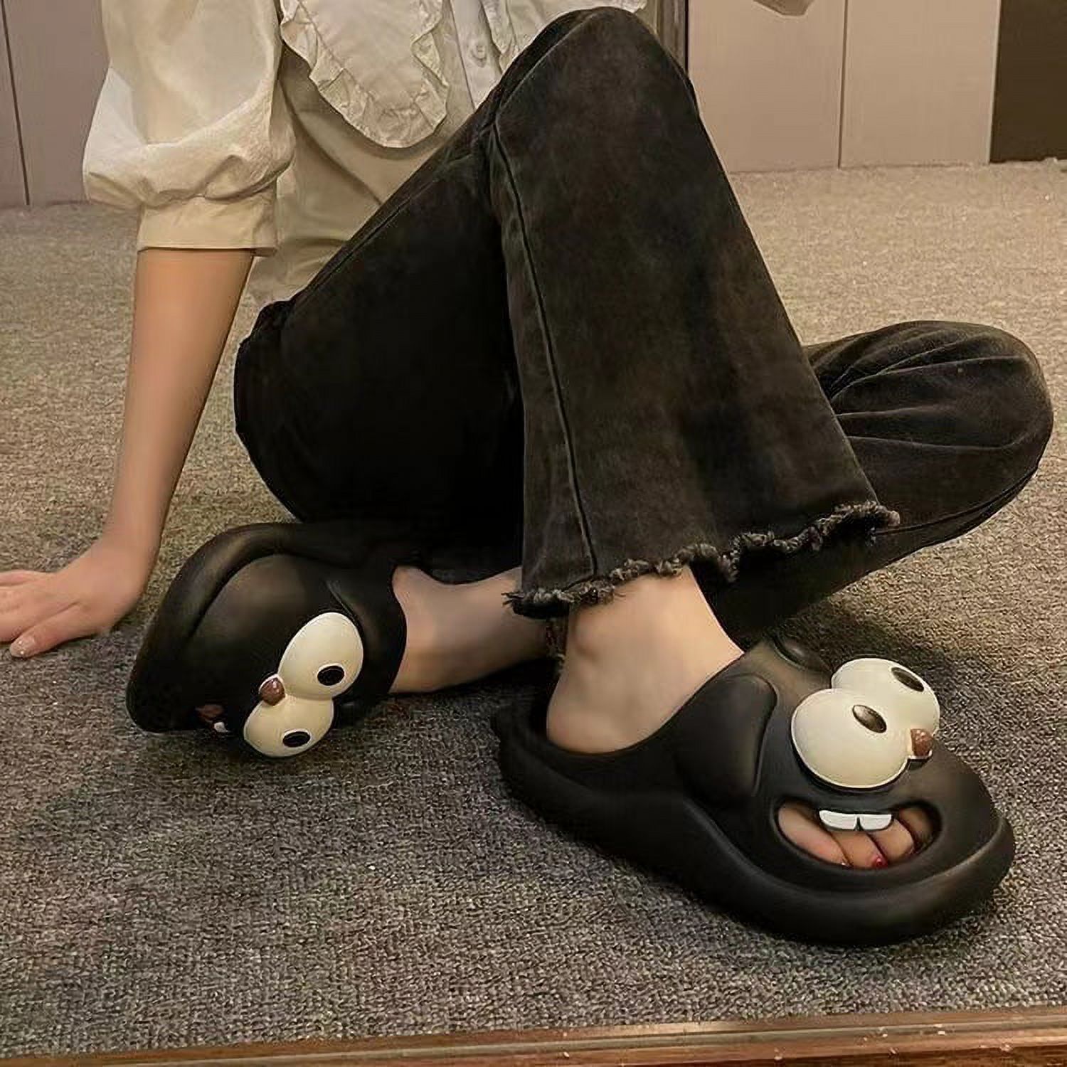 Fish Slippers Tongue Kiss Cloud Slides For Women Men, Summer Funny Flip Flops, Open Toe Animal