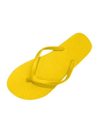 Womens Flip Flops in Womens Sandals | Yellow - Walmart.com