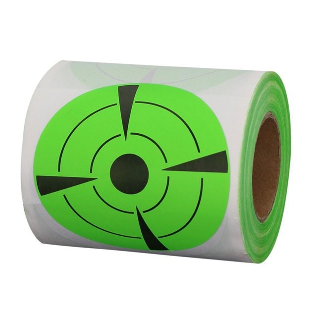 shooting target sticker 1Roll/125pcs Fluorescent Shooting Target