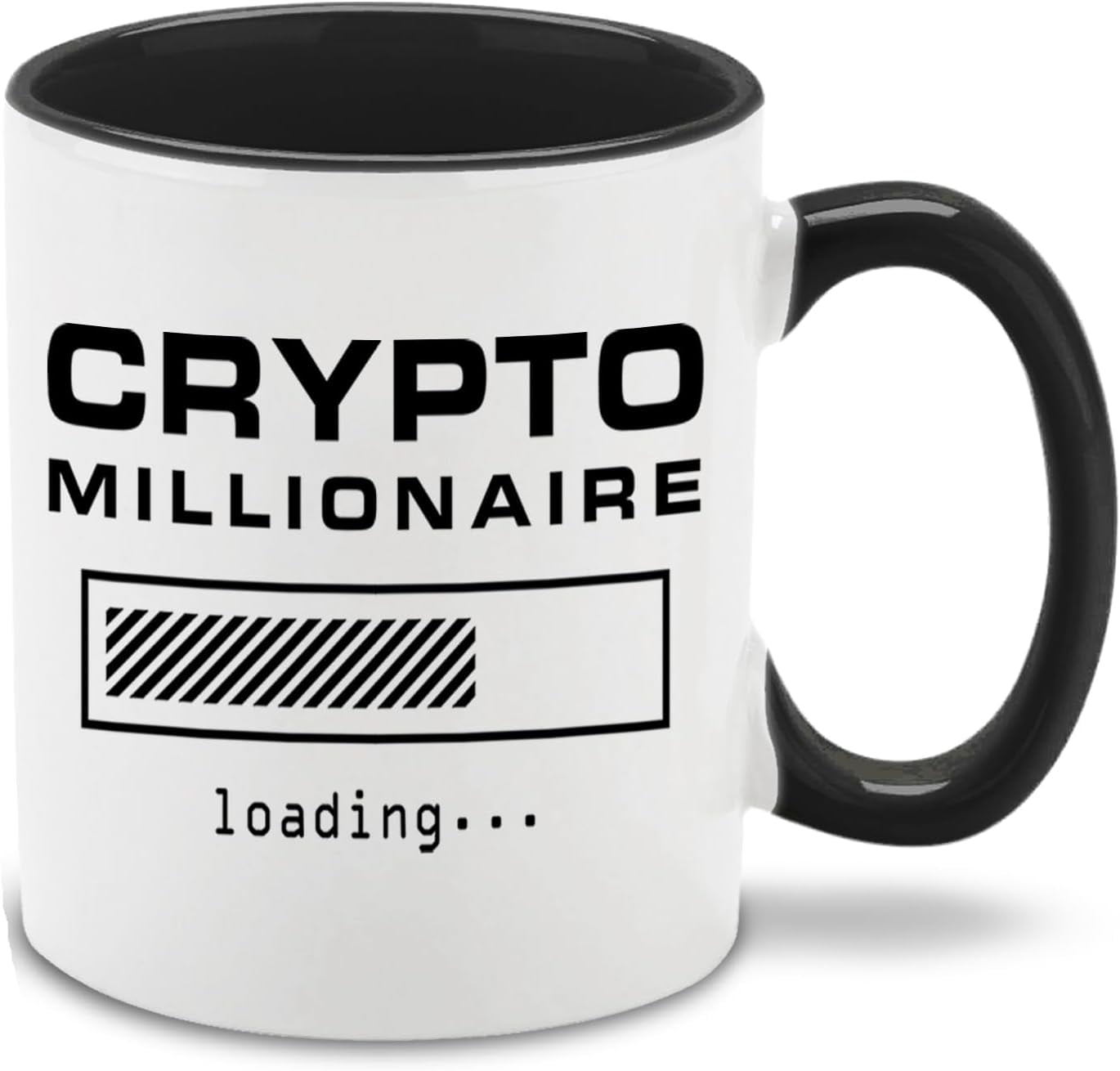 shop4ever Crypto Millionaire Loading... Ceramic Coffee Mug Cup, Funny  Digital Currency Gift 11 oz. (Black Handle) - Walmart.com