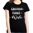 thumbnail image 1 of shop4ever Girlfriend Fiance Wife Engagement Bride Wedding Women's T-Shirt, 1 of 3