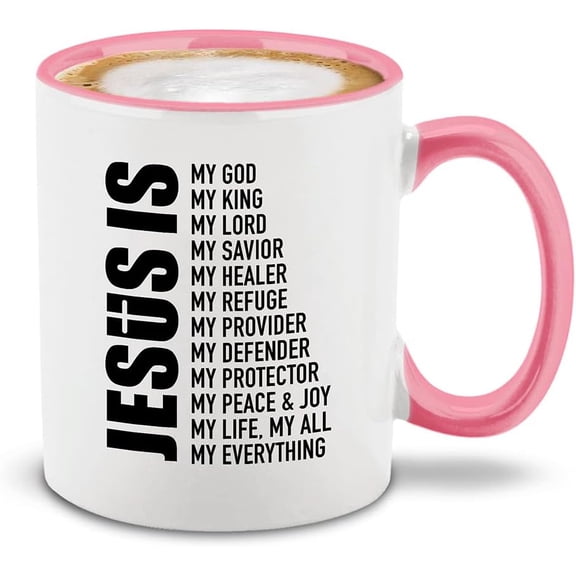 shop4ever Jesus is My Everything Ceramic Coffee Mug Cup, Religious Gift 11 oz. (Black Handle)