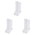thumbnail image 1 of shoper 3 Pack Girls Knee High School Uniform Dress Socks Seamless Toe Kids Cotton Socks, 1 of 7