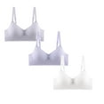 thumbnail image 1 of shoper 3 Pack Girls Training Bras with Bow Adjustable Strap Youth Bras Sports Small Cup Bras for 9-14 Year Olds, 1 of 5