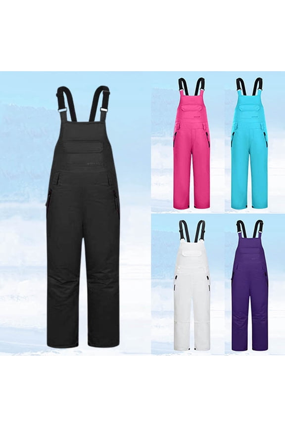 5t Snow Suit Boys Snow Pants Set Warm Outdoor Softshell Suit Kid Winter Snowsuit Purple 150