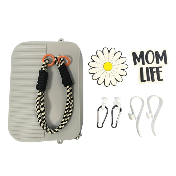 shoper Accessories Set Compatible with Various Bag Sizes Fits All Phones Grey