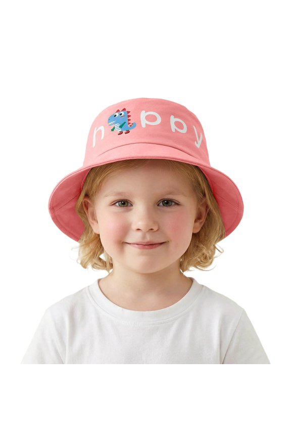Adorable Dinosaur Fisherman Hat for Kid Playful Cartoon Design Breathable Sun Wind Outdoor Adventure Cap