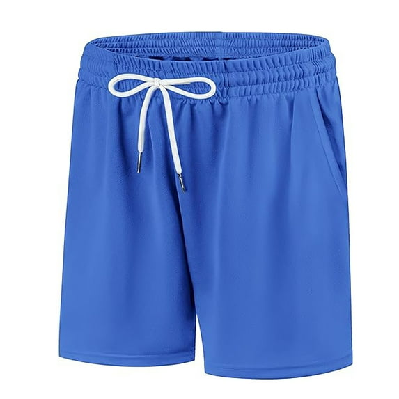 shoper Athletic Shorts for Boys Lightweight Basketball Soccer Shorts Breathable Quick Dry Running Gym Activewear for Kids Youth 8-9 Years Blue