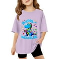 thumbnail image 1 of shoper Autism Awareness Shirt for Kids Autism Support Tee Causal Short Sleeve Tops Back To School Shirt Boys and Girls Purple 130, 1 of 8