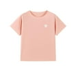 thumbnail image 1 of shoper Boys Shirts Size 10-12 Round Neck Solid Color Short Sleeve T-Shirts Casual Daily Preppy Shirt Toddler Clothes for Boys Pink 120, 1 of 2
