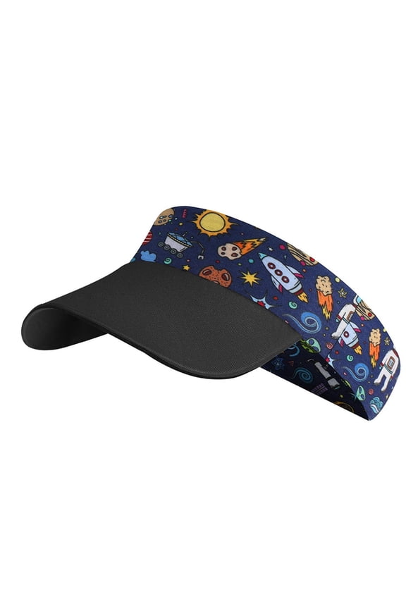 Breathable Kid's Sun Visor Hat for Outdoor Sports and Summer Activities with Adjustable Sweatband