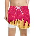 thumbnail image 1 of shoper Dinosaur Swim Trunks Toddler Boys with Boxer Brief Liner Quick Dry Drawstring Swim Shorts Boy Casual Comfortable Cartoon Print Boys Swim Suits Size 2t Hot Pink 10-12 Years, 1 of 3