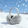 thumbnail image 1 of shoper Ear Muffs Winter Women Men Soft Earmuffs Cute Ear Covers Cold Weather Fluffy Ear Warmers Headband Winter Accessories, 1 of 4