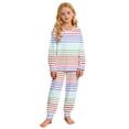 thumbnail image 1 of shoper Girls Doodle Art Play Outfit Long Sleeve Hooded Top and Joggers Set for Toddlers Kids, 2T Girls Summer Clothes, 1 of 6