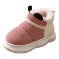 thumbnail image 1 of shoper Girls Slippers Fashionable Cute Ear Design Thickened Warm Comfortable Indoor Outdoor Casual Shoes for Kids, 1 of 7