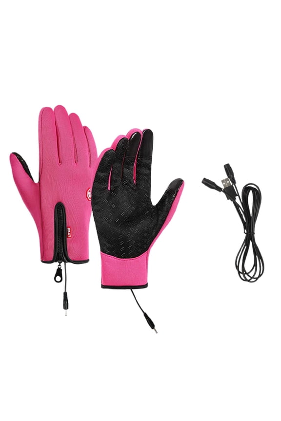 Heated Gloves for Men and Women, Winter Full Finger Hand Warmers Electric Heated Gloves Skiing Cycling Golf Hiking