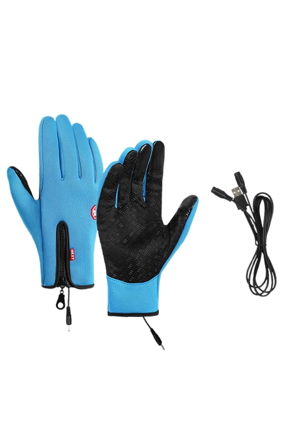 Heated Gloves for Men and Women, Winter Full Finger Hand Warmers Electric Heated Gloves Skiing Cycling Golf Hiking