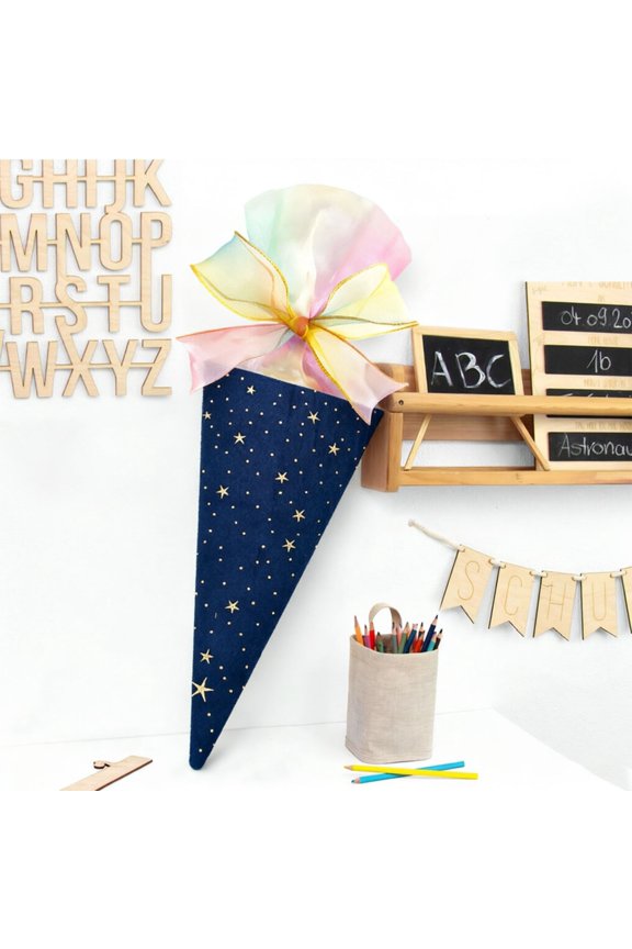 Ice Shaped with Colorful Ribbon Bow for Candy Stationery Party and School Season Celebrations Blue