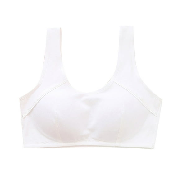 shoper Kids Bras for Girls 12-14 No Chafing Stretchy Material Breathable Girls' Convertible Bras Girls' Sports Bras Provide Support White 95