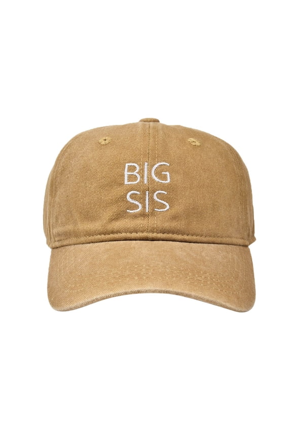 Kids Embroidered Letter Baseball Cap Big Bro Outdoor Sun Washed Hat for Boys and Girls