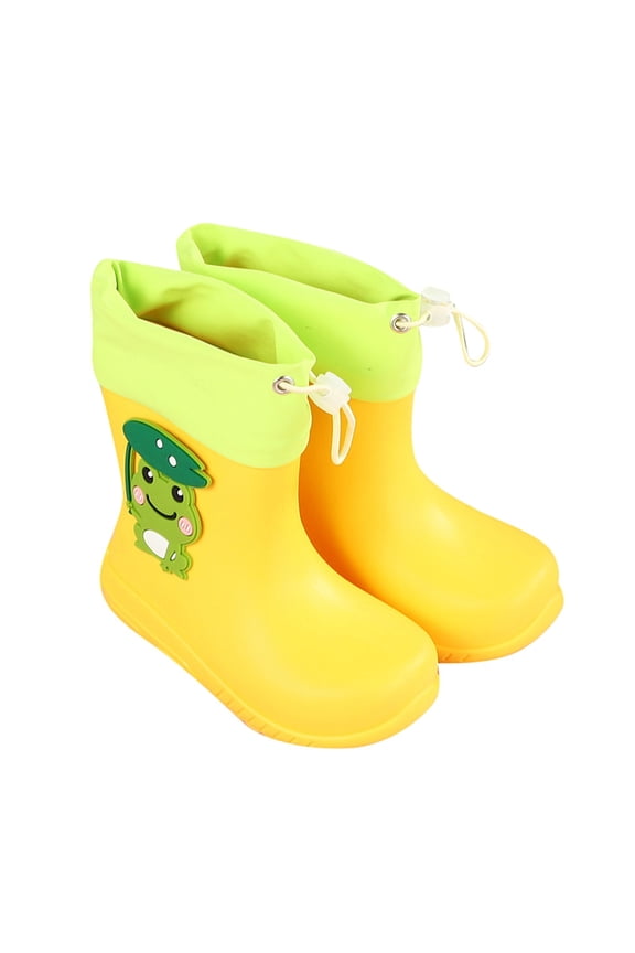 Kids Rain Boots for Boys Non Outdoor Play Shoes Dinosaur Print Toddler Footwear Lightweight Comfortable Size 8