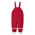 thumbnail image 1 of shoper Kids Rain Pants Waterproof Solid Color with Reflective Strips Lightweight Rain Bodysuits Easy-To Kids Raincoat Red 140/XXL, 1 of 5