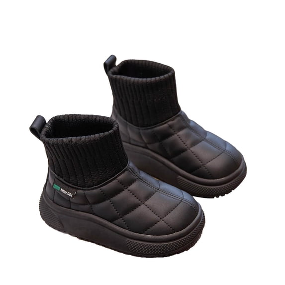 shoper Kids Winter Snow Boots For Boys Girls Warm Non Slip Outdoor Shoes With Soft Wool Comfortable Durable Size 10-10.5 Years