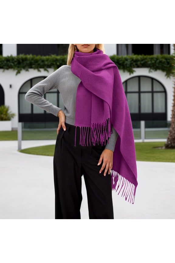 Large Scarf for Women Oversized Scarves Blanket Soft Big Wool Thick Winter Warm Women