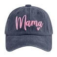 thumbnail image 1 of shoper MAMA Embroidered Lettered Casual Baseball Cap Adjustable Dad Hat for Everyday Wear for Kids, 1 of 2