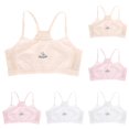 thumbnail image 1 of shoper Multipack Crop Top Bra for Girls Seamless Sports Bra Training White Teen Tween Bra Camisole Style Lightweight Breathbale Seamless Kids, 1 of 5