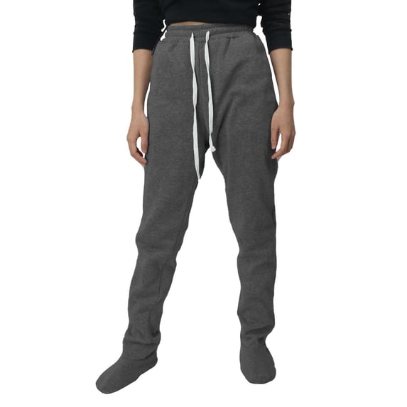 shoper Pajama Pants Women Soft Elastic Waist Drawstring Footing Sweatpant Fleece Lined Pants Joggers Warm Lounge Sleepwear (GY2,M)