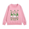 thumbnail image 1 of shoper Shamrock Heart T-Shirts for Boy and Girl Round Neck St. Patrick's Children's Top long Sleeve for Boy and Girl long Sleeve St Patrick's Day Clothes for Boy and Girl Pink 80, 1 of 4