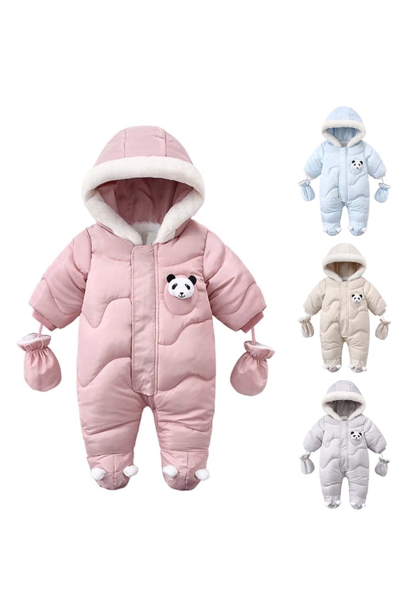 Ski Suit for Kids Winter Coat and Snow Pants Set Windproof Snowboard Outdoor Winter Outfits for Toddler Boys Pink 9M