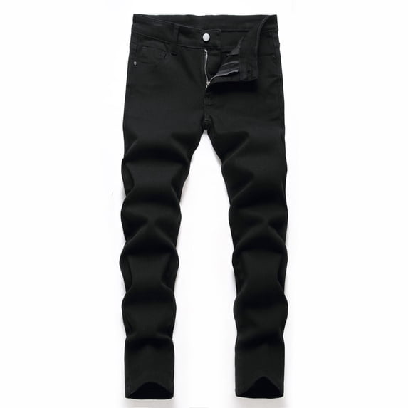 shoper Fit Boy's Jeans Pants Ripped Destroyed Distressed Stretch Slim Toddler Trouses Black 6