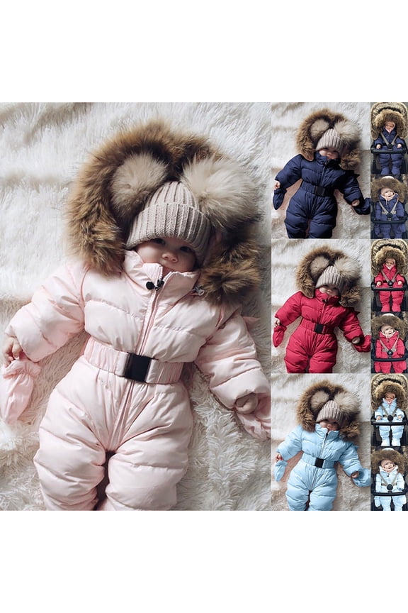 Snow Bibs Toddler Winter Coat and Snow Pants Set Windproof Snowboard Outdoor Snowsuit Winter Outfit Sets Sky Blue 65