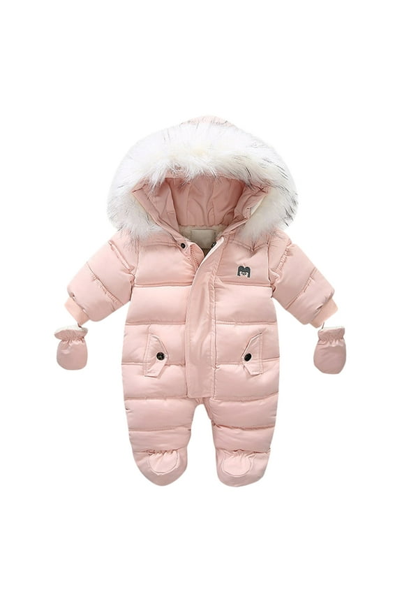 Snowsuit Toddler Winter Coat and Snow Pants Set Windproof Snowboard Outdoor Toddler Boy Winter Outfits Beige 73