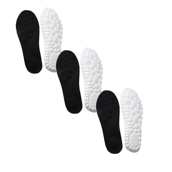 shoper Steppers Insoles for Men Women, Upgrade Trim to Fit Steppers 4D Memory Foam Cloud Insoles with Arch Surpport & Cushioned, Suitable for Relieve Foot Fatigue, Comfort Fits All Shoe Types