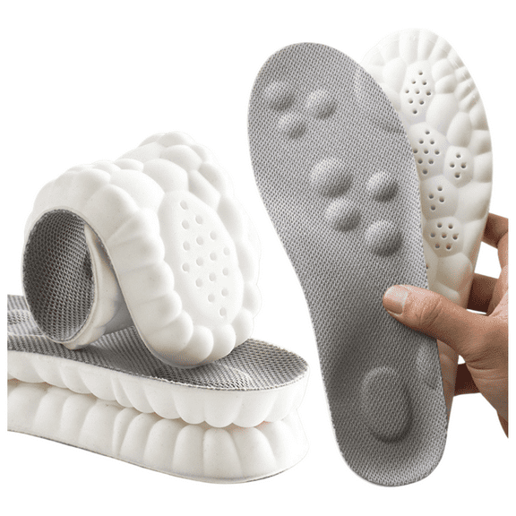 shoper Steppers Insoles for Men Women, Upgrade Trim to Fit Steppers 4D Memory Foam Cloud Insoles with Arch Surpport & Cushioned, Suitable for Relieve Foot Fatigue, Comfort Fits All Shoe Types