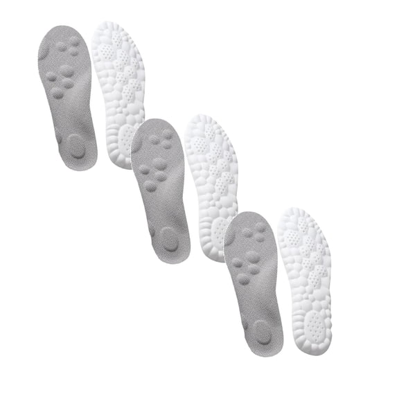 shoper Steppers Insoles for Men Women, Upgrade Trim to Fit Steppers 4D Memory Foam Cloud Insoles with Arch Surpport & Cushioned, Suitable for Relieve Foot Fatigue, Comfort Fits All Shoe Types