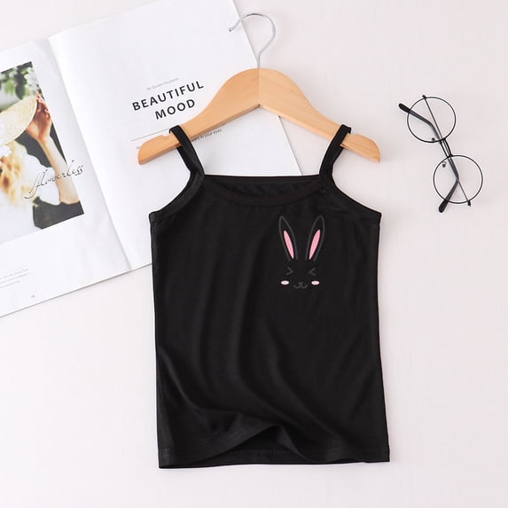 shoper Tank Tops Girls Sleeveless Funny Tees Trendy Camisole Tops Youth Girls Clothes