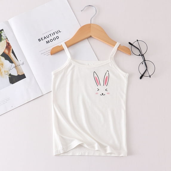 shoper Tank Tops for Girls 10 Sleeveless Vacation Tops Children's Fashion Black Camisole Size 12/14 Girls Clothes