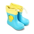 thumbnail image 1 of shoper Toddler Rain Boots Kids Easy-on Rain Shoes EVA Children Waterproof Shoes for Boys Girls Non- Sole Toddler Rain Boots with Elastic Ankle for Outdoor All Season, 1 of 4