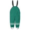thumbnail image 1 of shoper Toddler Rain Pants Mud Proof Waterproof Reflective Breathable Baby Rain Overalls Kids Rain Pants Suitable for All Weather Green 116, 1 of 1