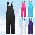 thumbnail image 1 of shoper Toddler Snowsuit Snow Pants Set Windproof Snowboard Outdoor Winter Outfits for Toddler Boys Purple 140, 1 of 4