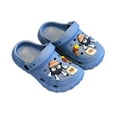 thumbnail image 1 of shoper Toddler Water Shoes Size 7 Slide Shoes Print Lightweight Easy on and Off Garden Clogs Kids Home Shoes Blue 30, 1 of 3