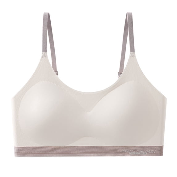 shoper Training Bra Bra for Girls Training Bra Supportive & Breathable Wire-Free Crop Cami for Early Development White L