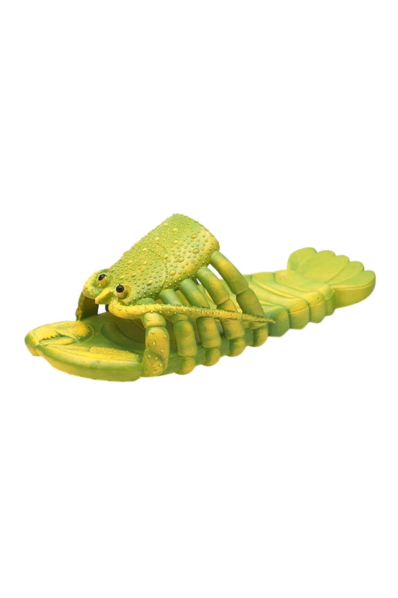 Unisex Cartoon Lobster Creative Novelty Slippers Couple's Funny Crawfish Beach Sandals