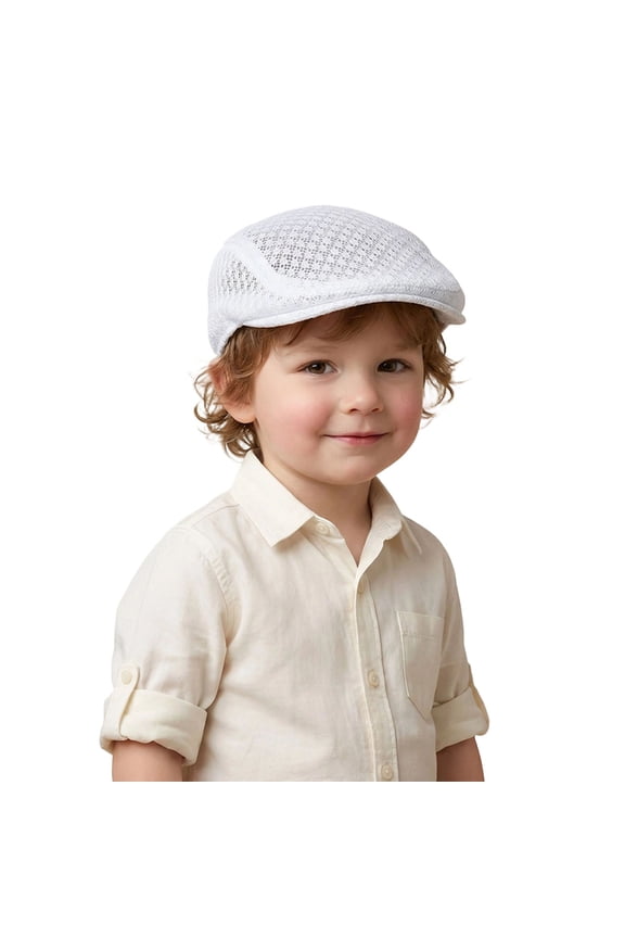 Vintage-Newsboy-Beret for Kids Cabbie-Hat Flat Tweed Pageboy Cap for Toddler-Girls-Boys Outdoor 3-16Y